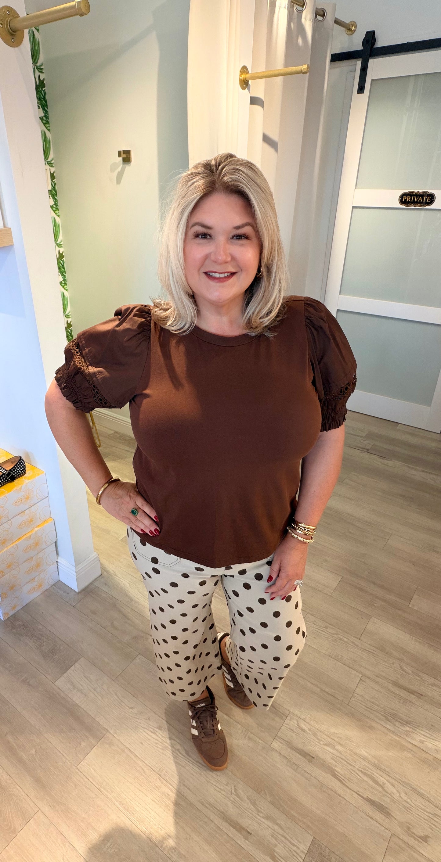 Polka Dot Pocket Pant