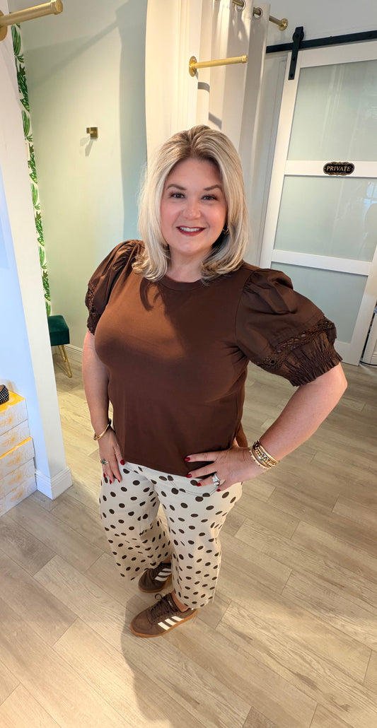 Polka Dot Pocket Pant