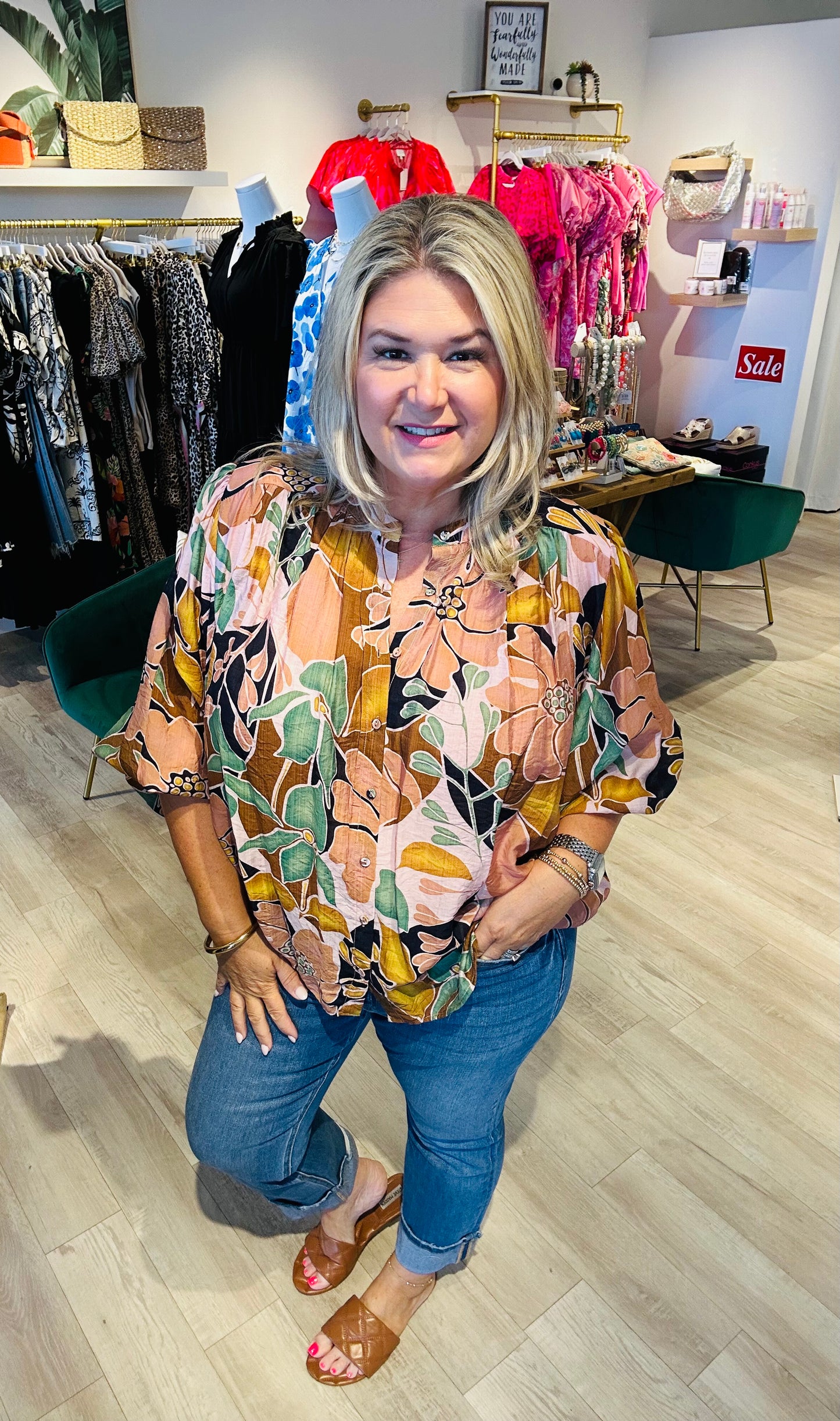 Floral Foliage Top