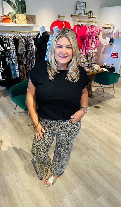 Leopard Twill Pant