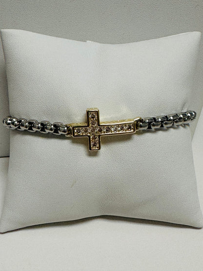 Two Tone Link Bracelet