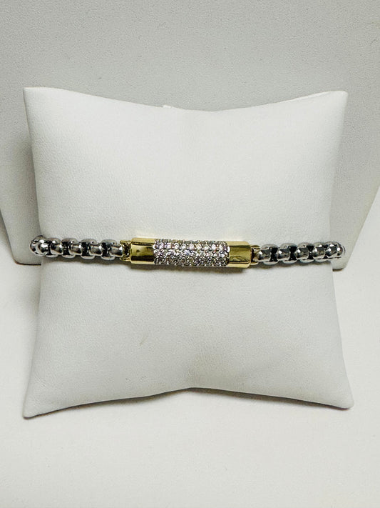 Two Tone Link Bracelet