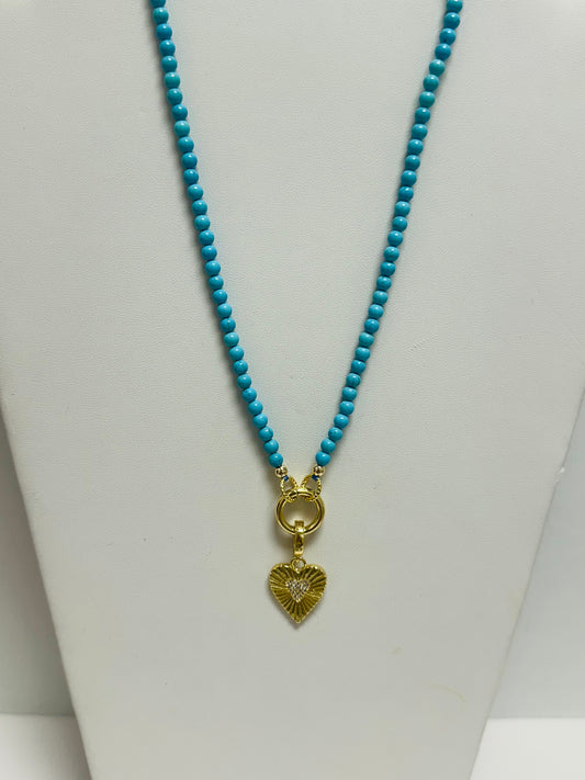 Turquoise Charm Necklace