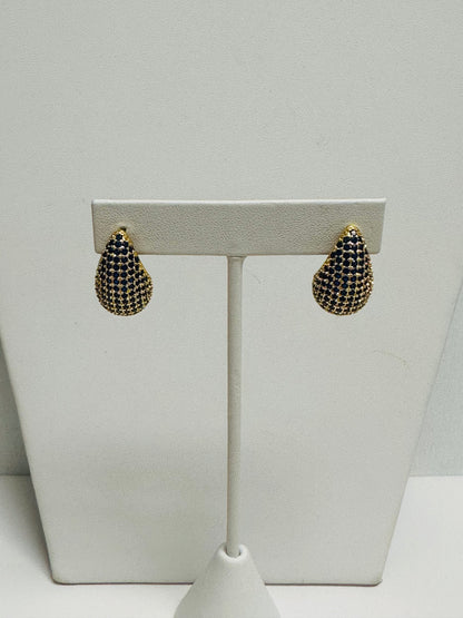 Pave Tear Drop Earring