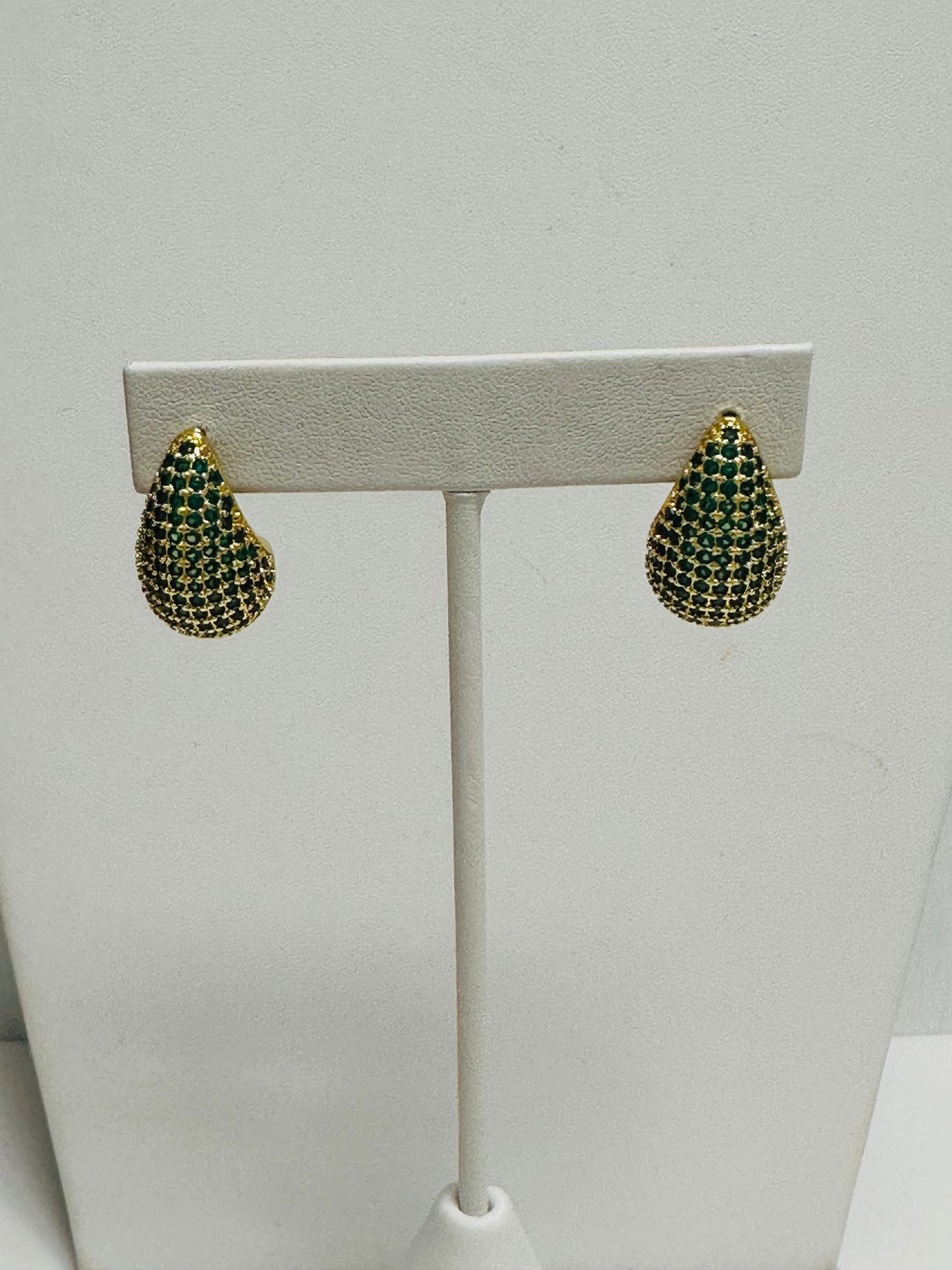 Pave Tear Drop Earring