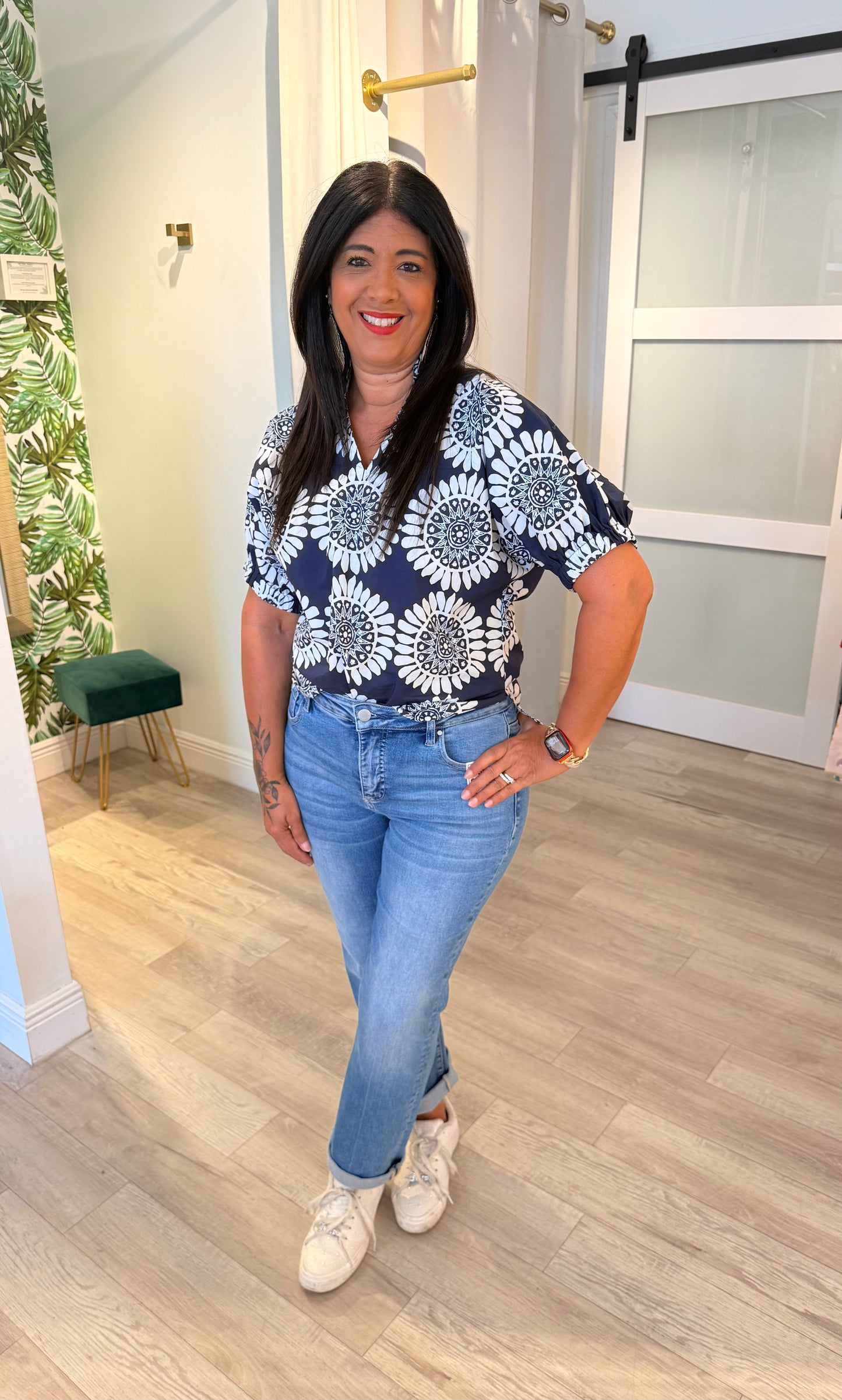 Flower Medallion Top