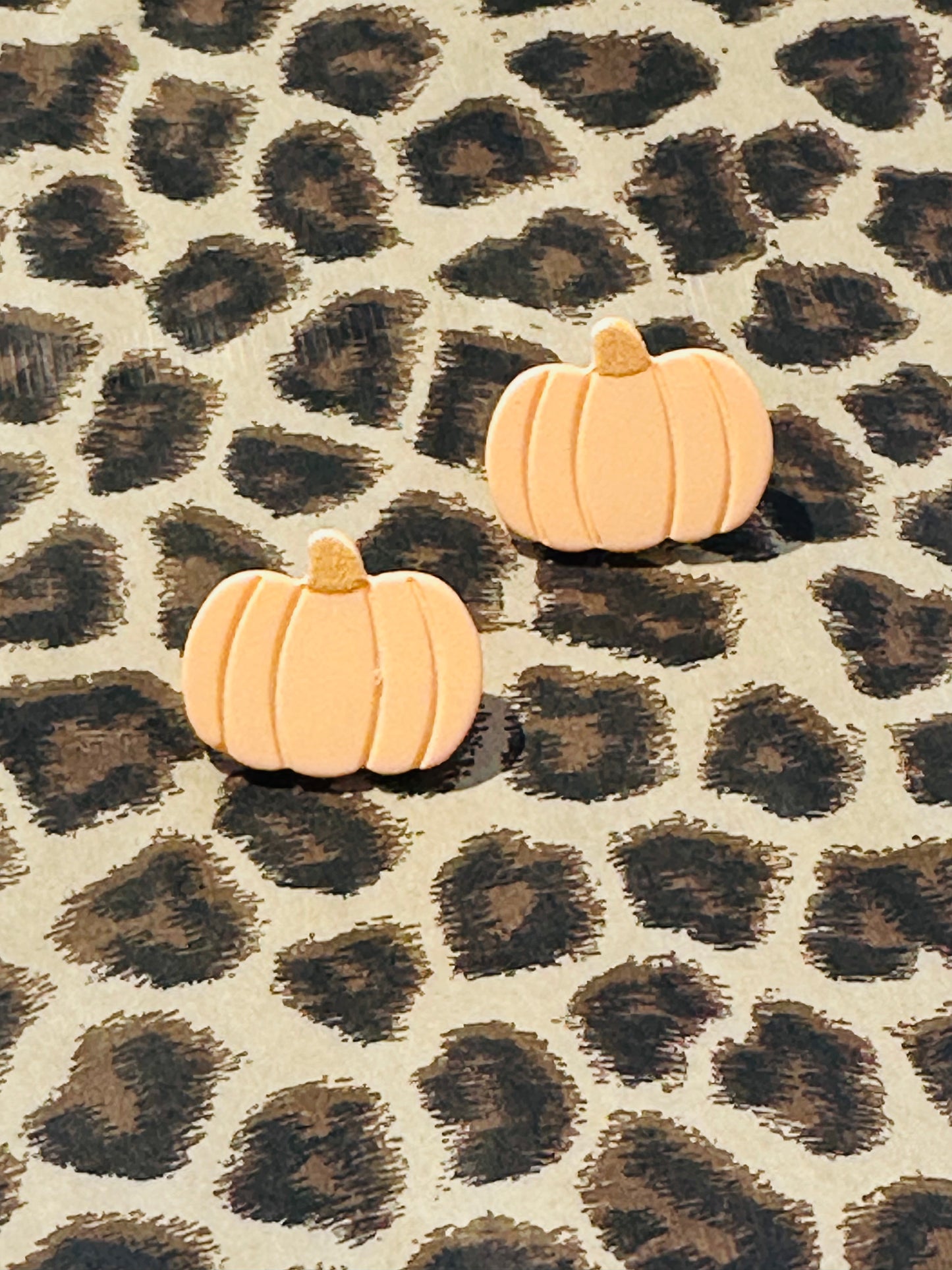 Pumpkin Stud Earrings