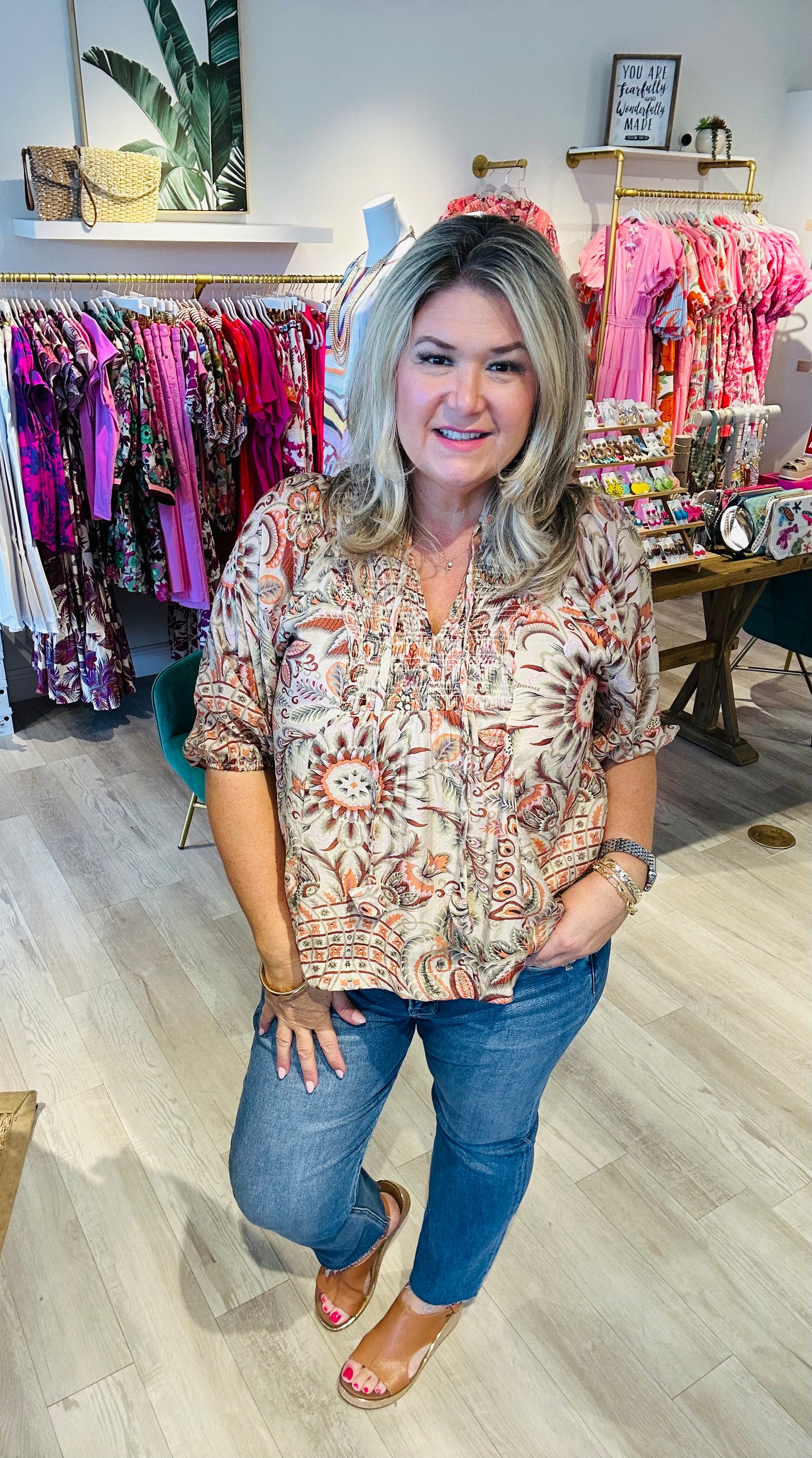 Autumn Paisley Top