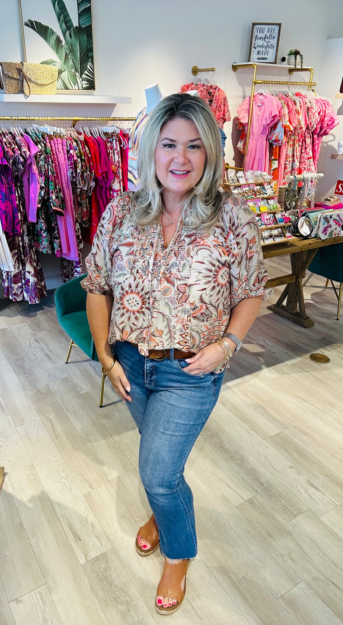 Autumn Paisley Top