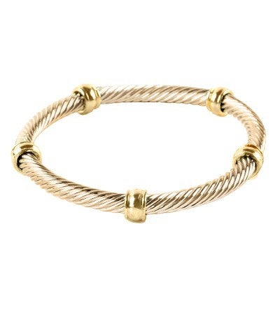Metallic stretch bracelet