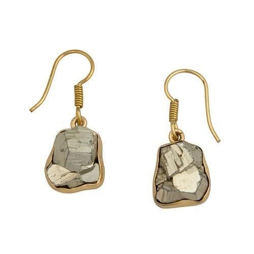 PYRITE DROP EARRINGS