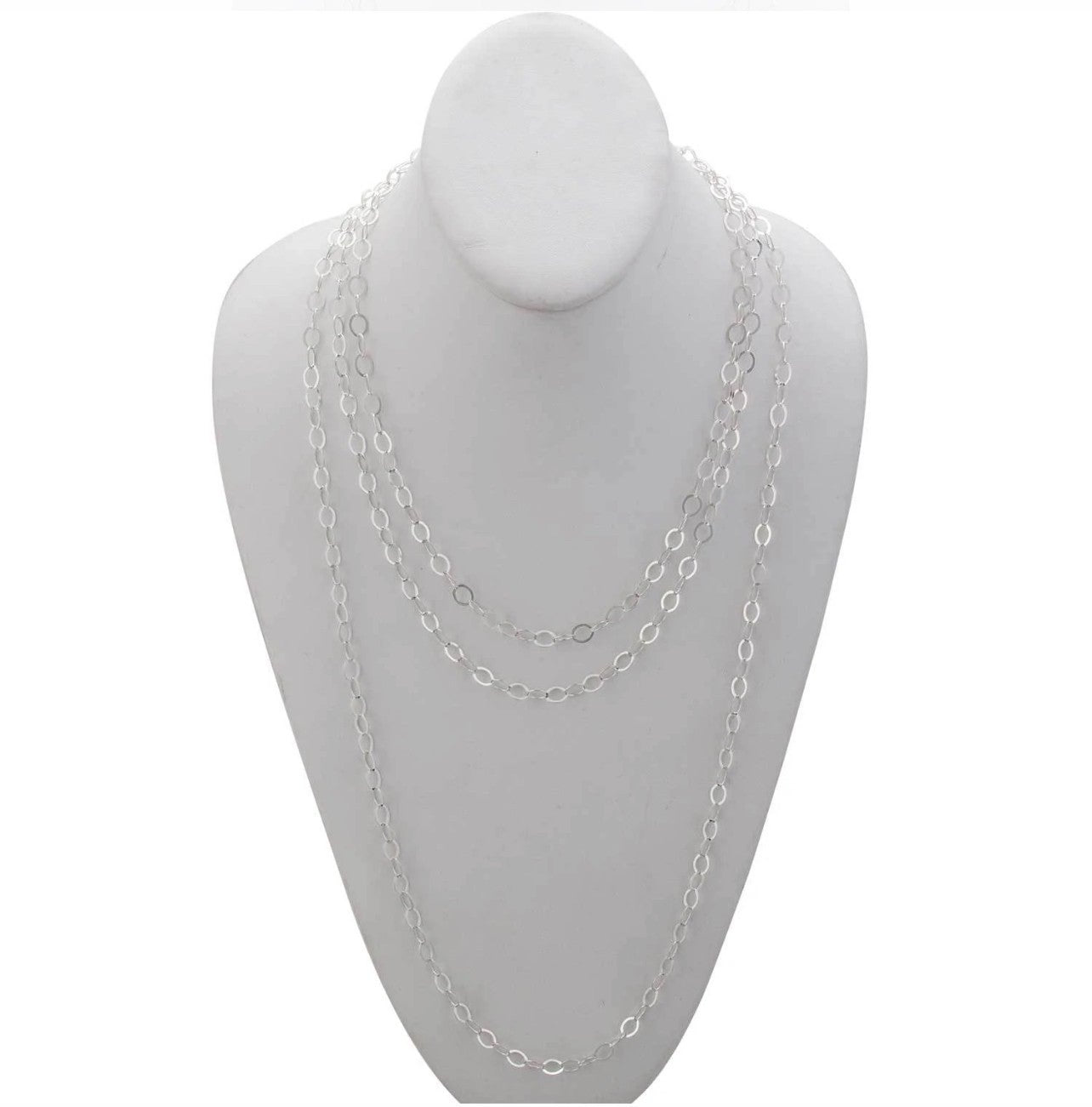 Sterling silver Flat Oval Chain