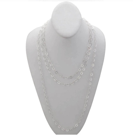 Sterling silver Flat Oval Chain