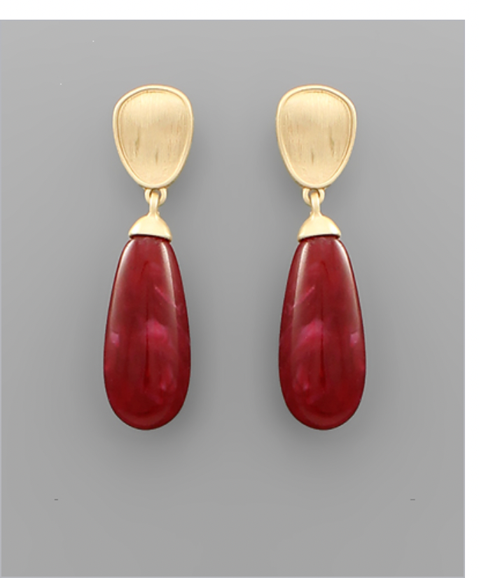 Colored Drop Earrings