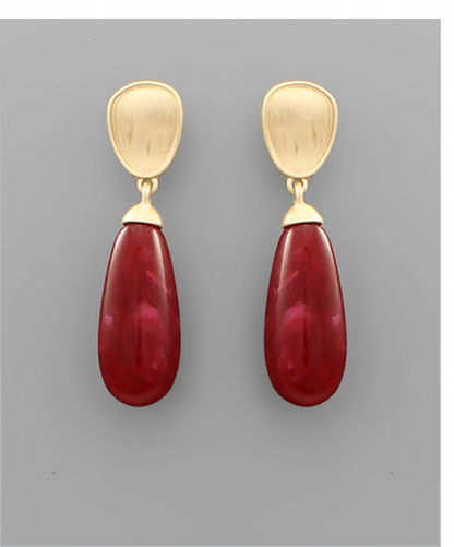 Colored Drop Earrings