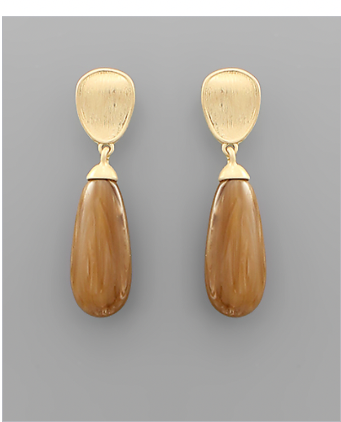 Colored Drop Earrings