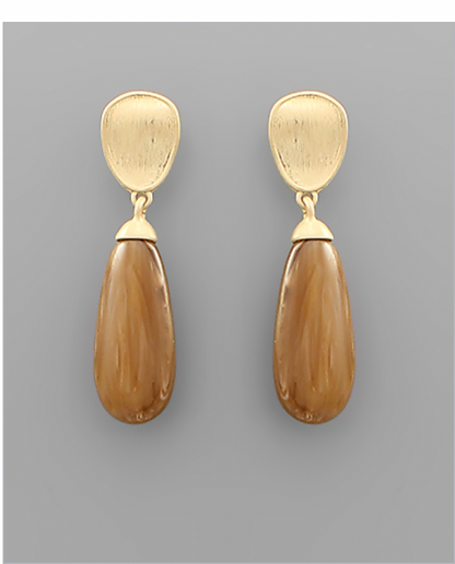 Colored Drop Earrings