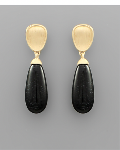 Colored Drop Earrings