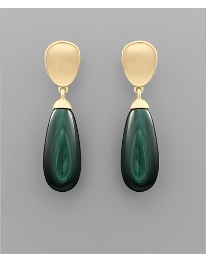 Colored Drop Earrings