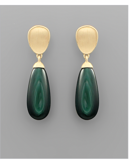 Colored Drop Earrings