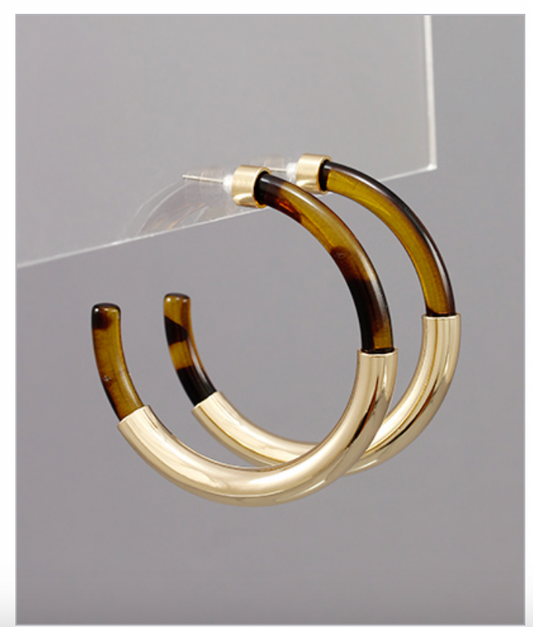 Tortoisshell Hoops