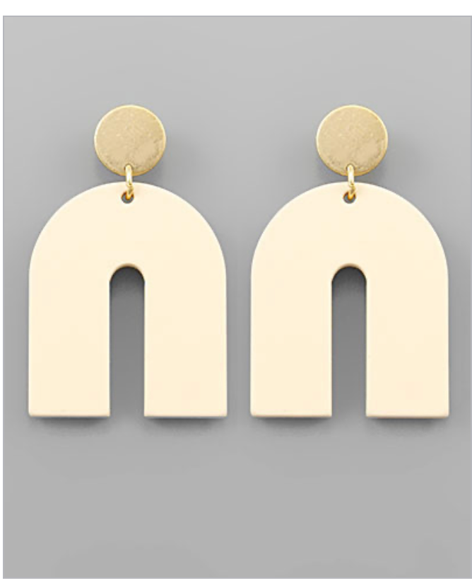Colored Arch Earrings