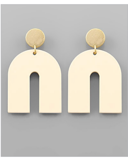 Colored Arch Earrings