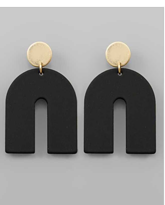 Colored Arch Earrings