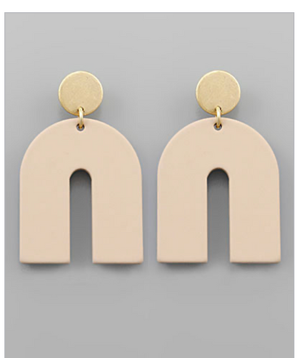 Colored Arch Earrings
