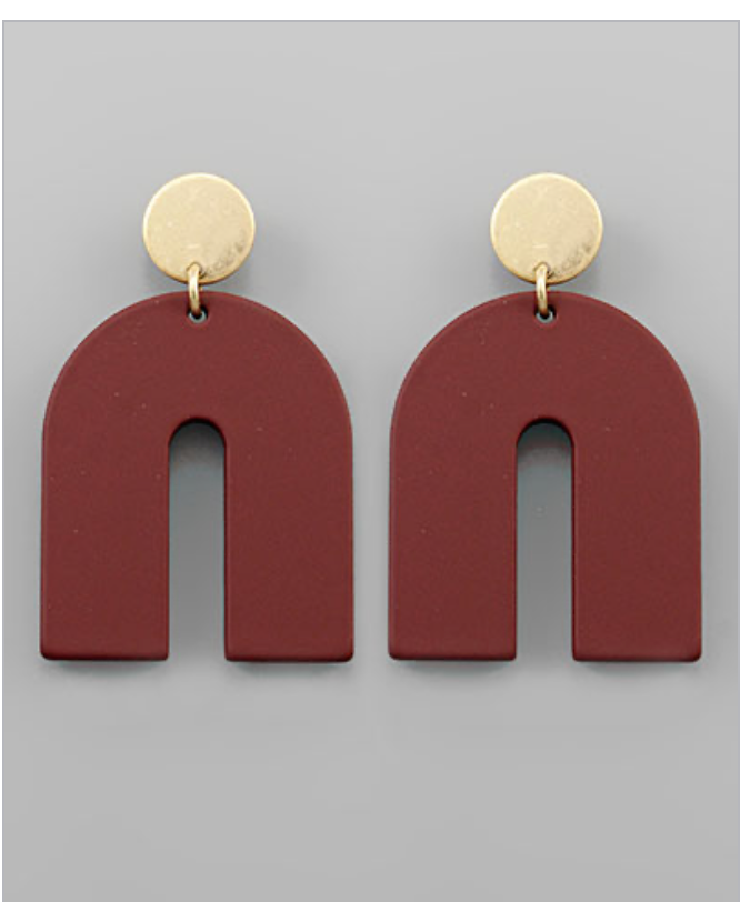 Colored Arch Earrings