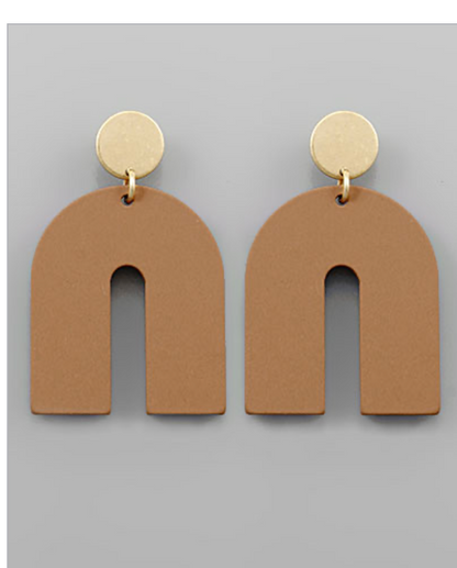 Colored Arch Earrings
