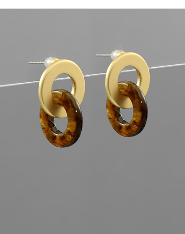 Double Circle Earrings