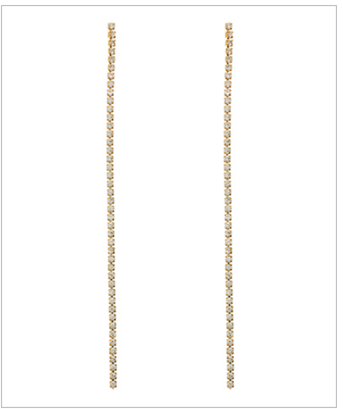 Rhinestone Chain Earrings