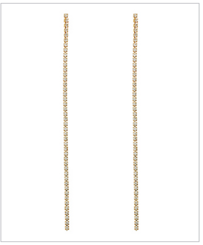 Rhinestone Chain Earrings