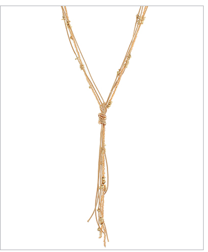 Knotted Lariat Necklace