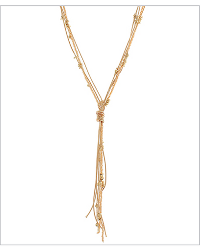 Knotted Lariat Necklace