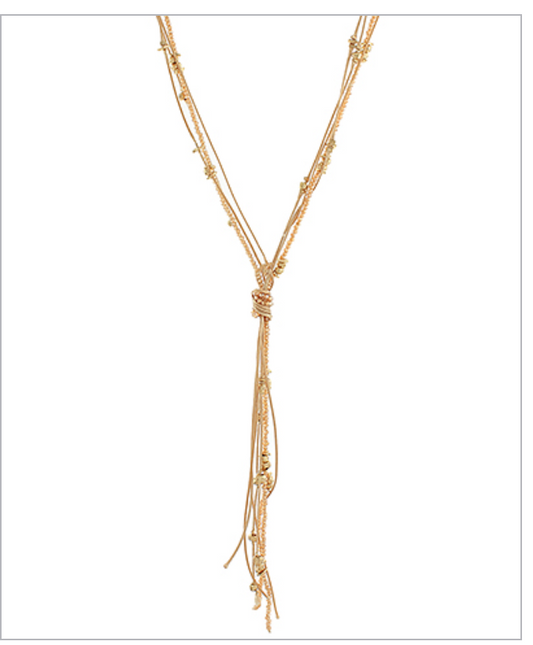 Knotted Lariat Necklace