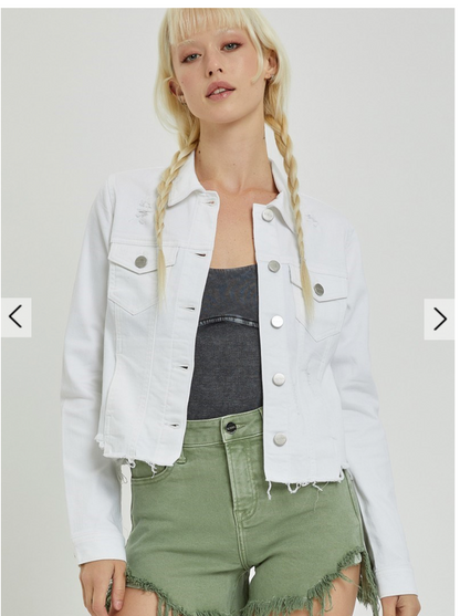 White Jean Jacket
