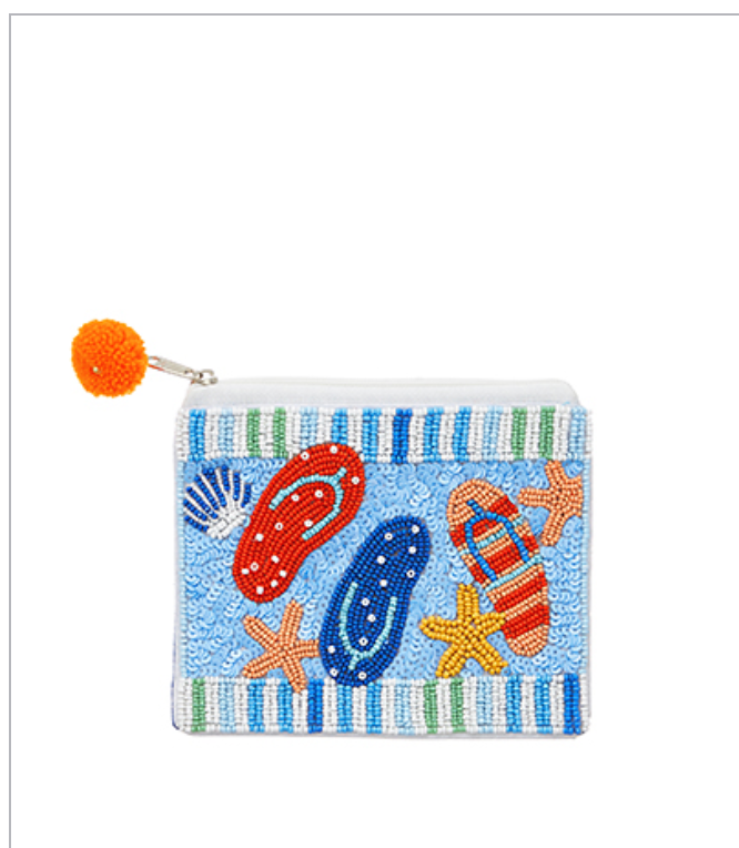 Large Beaded Coin Purse