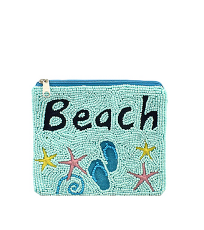 Large Beaded Coin Purse