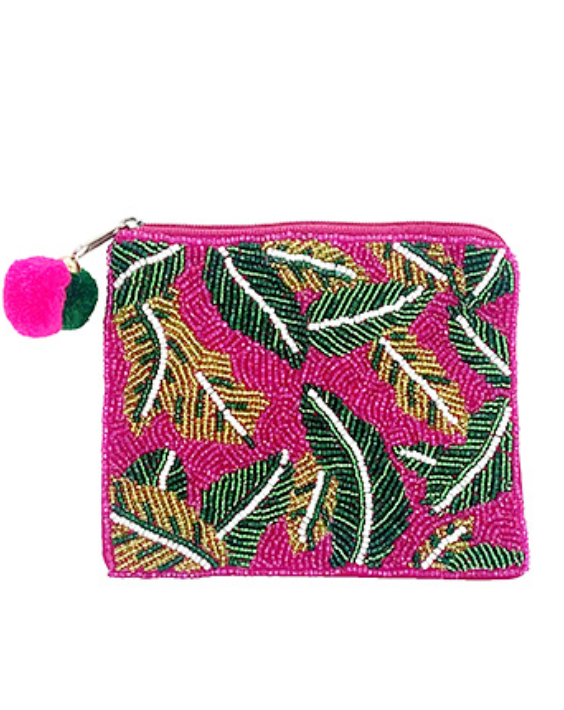 Large Beaded Coin Purse