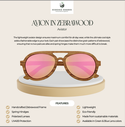 The Avion Zebra Wood