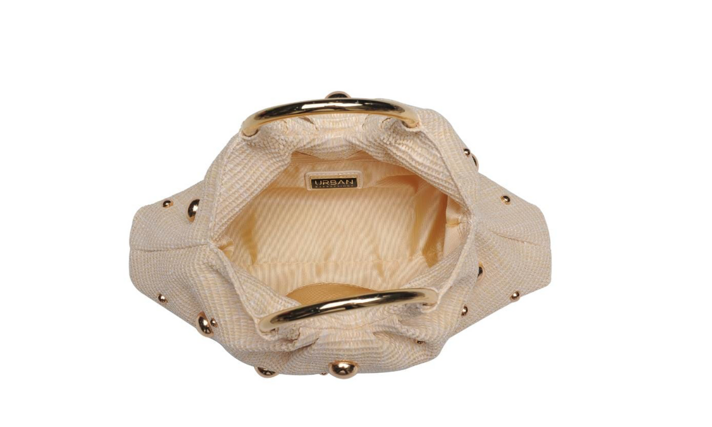 Harper Studded Straw Bag