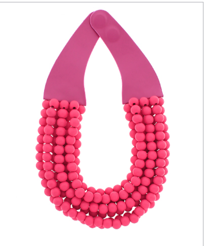 Wood Bead Layered Necklace