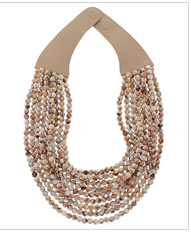 Marble Bead Layered Necklace