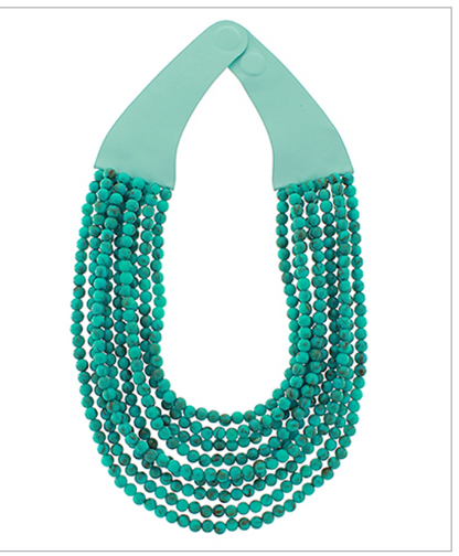 Marble Bead Layered Necklace