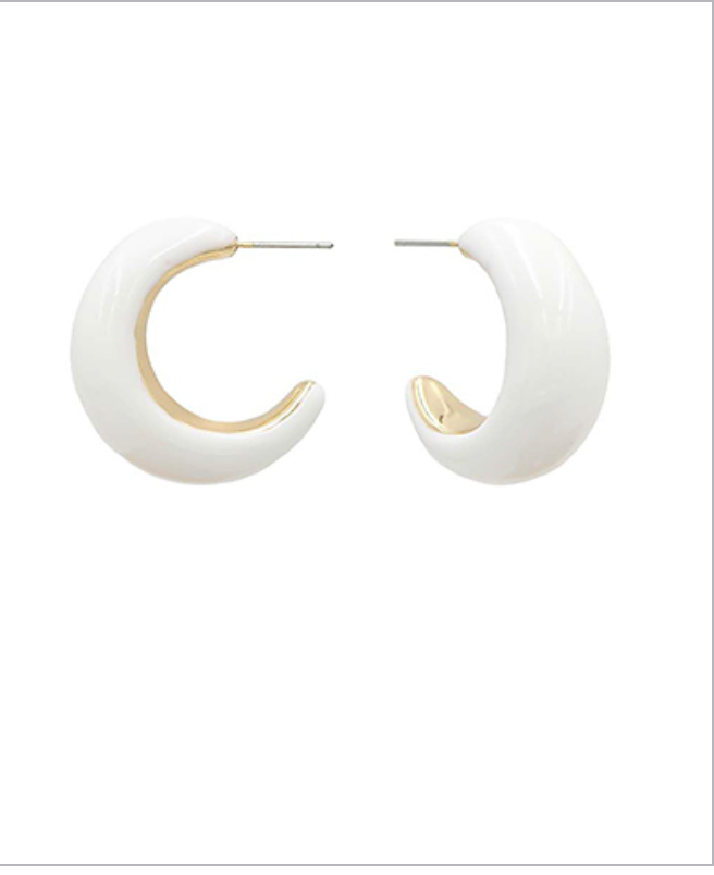 Candy Colored Hoop Earrings
