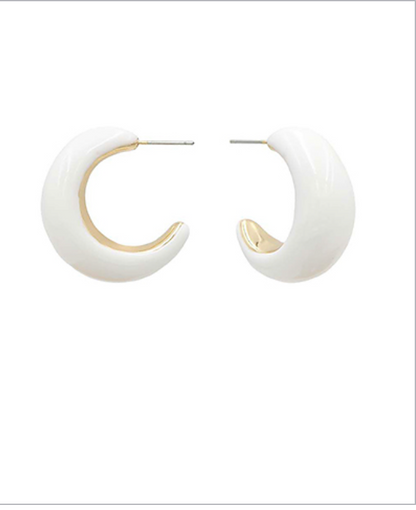 Candy Colored Hoop Earrings
