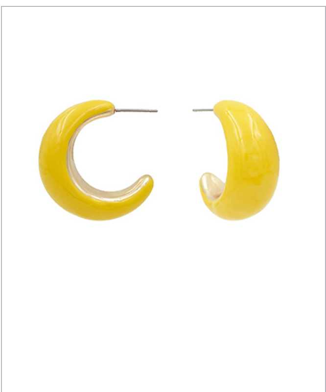 Candy Colored Hoop Earrings