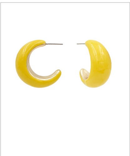 Candy Colored Hoop Earrings